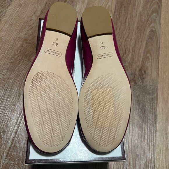 Coach Magenta Turnlock Flats Striped Interior (with Box) - Picture 7 of 12